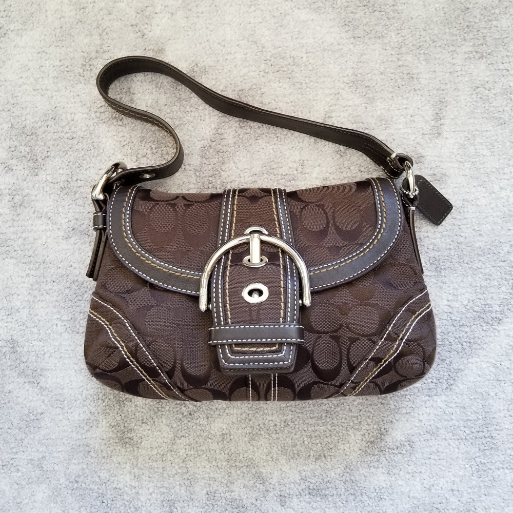 Authentic Brown Signature Coach Bag
